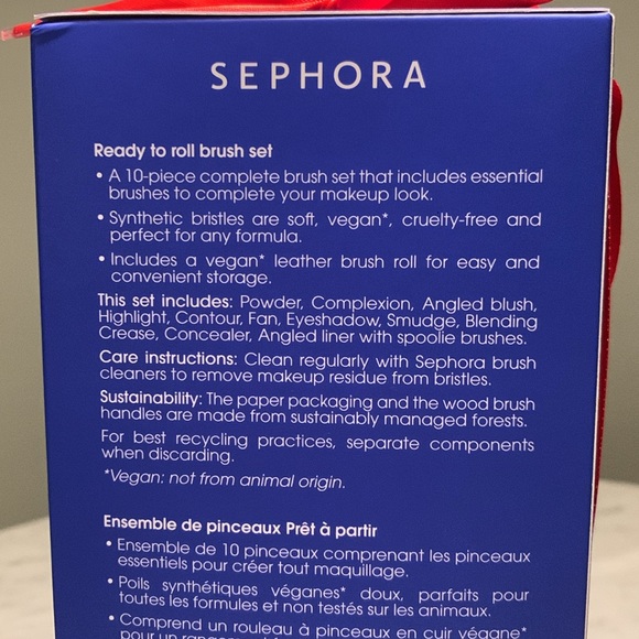 New Sephora Ready to Roll 10 piece Makeup Brush Set - Picture 3 of 3
